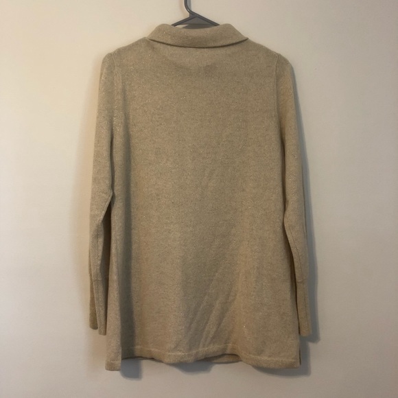 Talbots Gold Cashmere Blend Sweater Medium - Picture 2 of 7